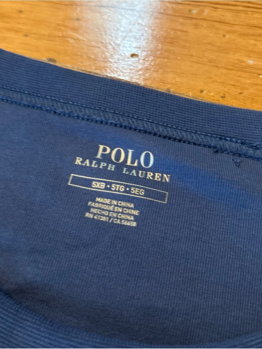 Logo-Embossed Double-Knit Sweatshirt 5XB NWOT Polo Ralph Lauren Light Navy